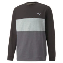 Puma Cloudspun Colourblock Crew Neck Golf Mid Layer 535458