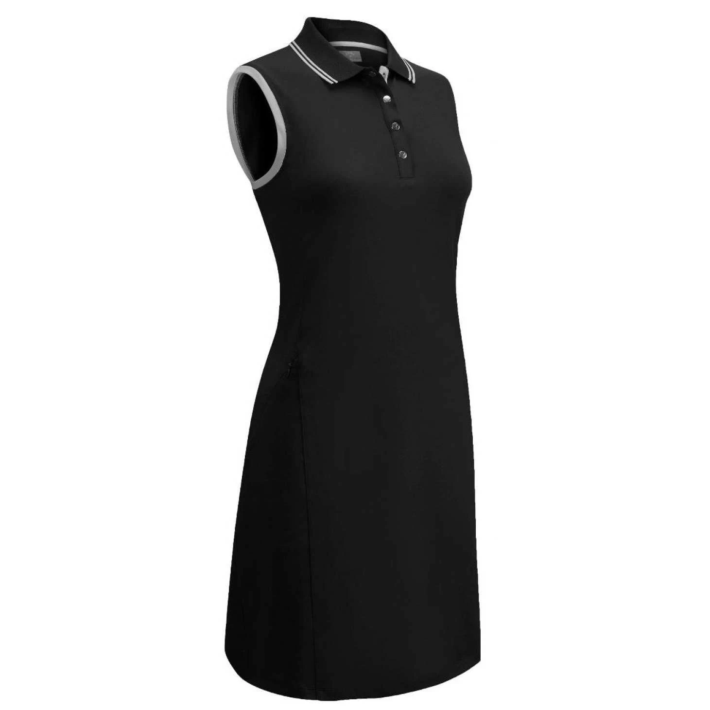 Callaway Ladies Sleeveless Jersey Stretch Polo Dress CGQS9000 1 Callaway Ladies Sleeveless Jersey Stretch Polo Dress CGQS9000