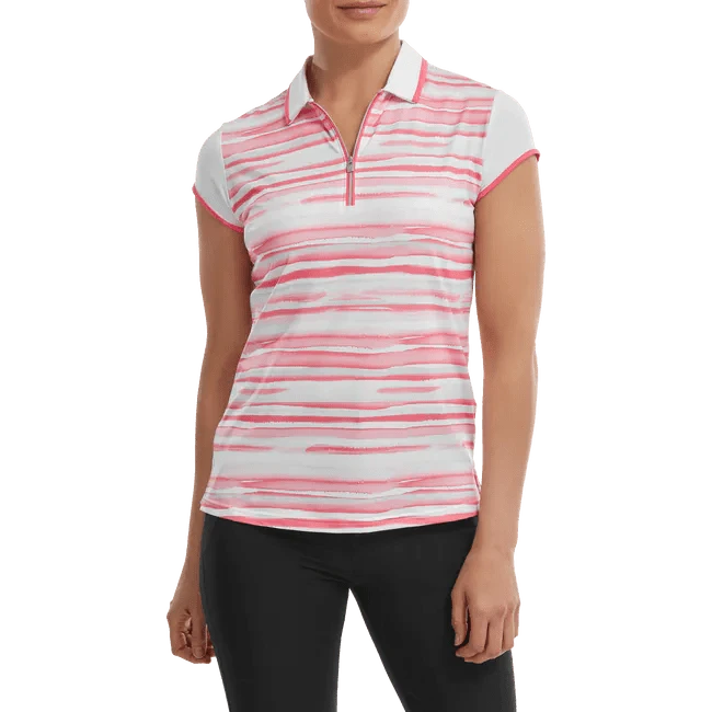 FootJoy Ladies Cap Sleeve Colour Block Lisle Golf Polo Shirt 88466 5 FootJoy Ladies Cap Sleeve Colour Block Lisle Golf Polo Shirt 88466 - Image 5