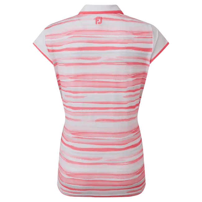 FootJoy Ladies Cap Sleeve Colour Block Lisle Golf Polo Shirt 88466 3 FootJoy Ladies Cap Sleeve Colour Block Lisle Golf Polo Shirt 88466 - Image 3