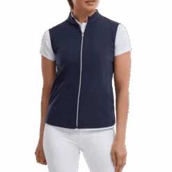 FootJoy Ladies Full Zip Golf Vest 88508 -Golf Fashion Shop FJ 88508 02