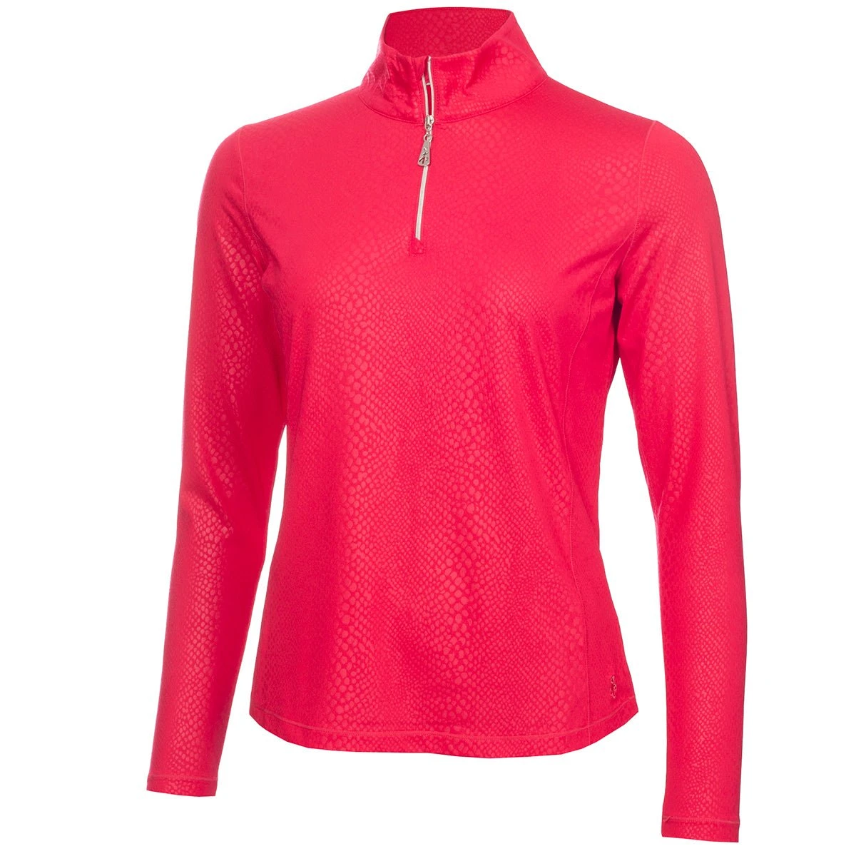 Green Lamb Ladies Kennedy Snakeskin 1/4 Zip Golf Top AG22942