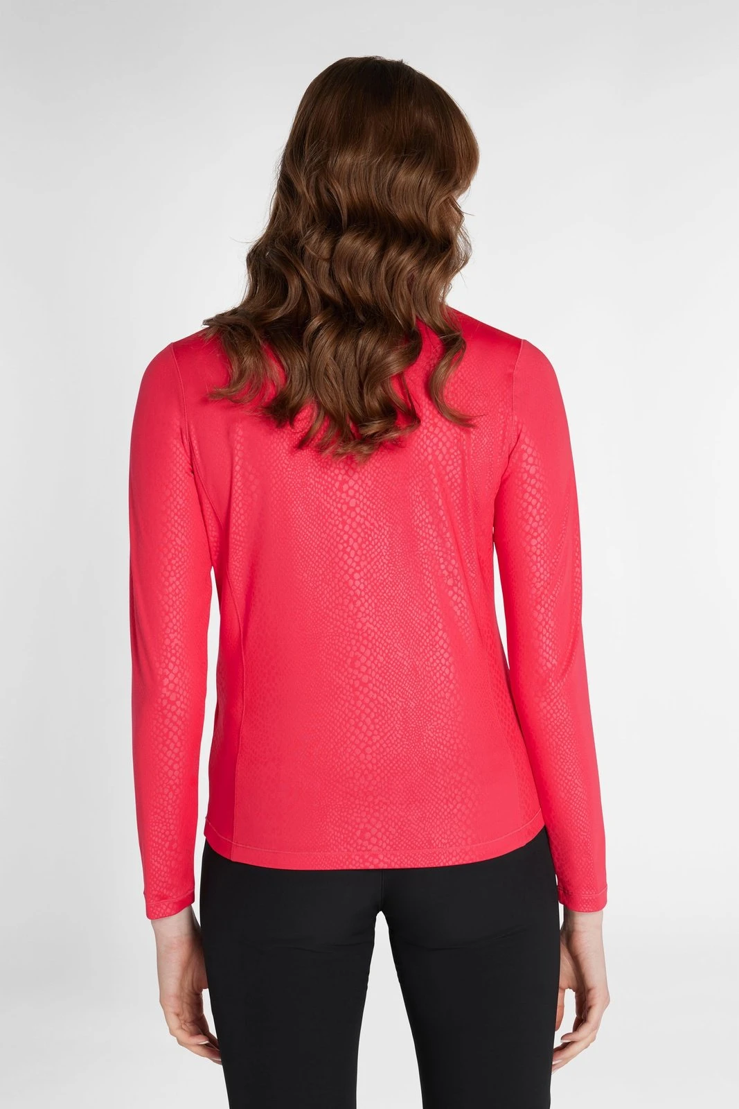 Green Lamb Ladies Kennedy Snakeskin 1/4 Zip Golf Top AG22942 - Image 4