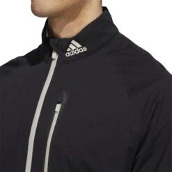 Adidas RAIN.RDY Golf Jacket HN4128 -Golf Fashion Shop HN4128 8 APPAREL OnModel DetailView1 white