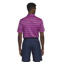 Adidas 2-Colour Stripe Golf Polo Shirt HR8010 7 Adidas 2-Colour Stripe Golf Polo Shirt HR8010 -Golf Fashion Shop adidas 2 Colour Stripe Golf Polo Shirt HR8010 5