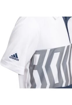 Adidas Junior Print Colour Blocking Polo Shirt GM4116 8 Adidas Junior Print Colour Blocking Polo Shirt GM4116 -Golf Fashion Shop adidas Boys Print Colour Blocking Polo Shirt GM4116 90